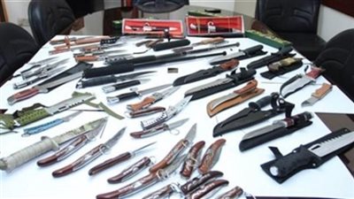 ضبط 6 قضايا سلاح أبيض في الإسكندرية