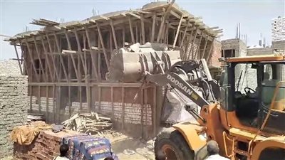 إزالة 45 حالة تعدِِ على الأرض الزراعية بالمنيا