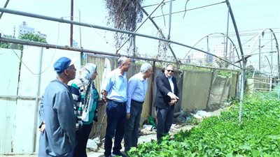 رئيس البحوث الزراعية يتابع رفع كفاءة الأصول في موقع الصوب الزراعية بمحطة بهيتم