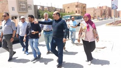 رئيس جهاز مدينة سوهاج الجديدة يتفقد المشروعات وأعمال النظافة وصيانة المزروعات