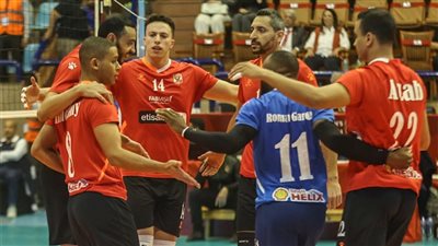 الأهلي يتأهل إلي نهائي بطولة أفريقيا للأندية لكرة الطائرة