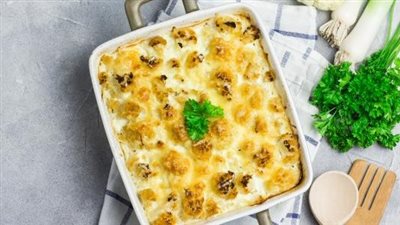 طريقة عمل البطاطس بالبشاميل واللحمة المفرومة| اكسري الروتين