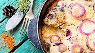 شهي وطيب المذاق| طريقة تحضير طاجن سمك بالطحينة