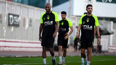 فقره بدنيه للاعبى الزمالك على هامش المران 