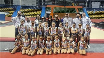بطلات الجمباز الفني تحصدن 40 ميدالية متنوعة فى بطولة الجمهورية 