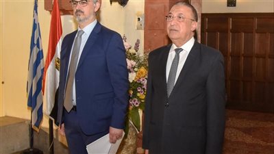 الشريف والقنصل بيراجاكيس يحتفلان باليوم الوطنى لليونان بالاسكندرية