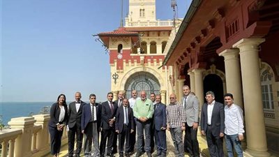 الملك فؤاد الثانى ملك مصر السابق يزور قصر المنتزة بالاسكندرية