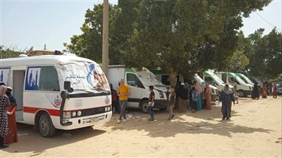 مديرية الصحة بالإسكندرية تنظم قافلة طبية بقريه بنجر 7