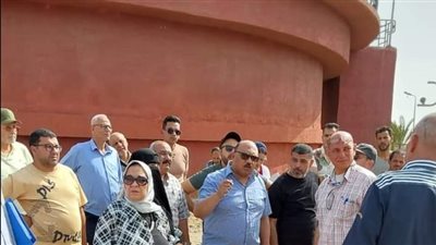 رئيس مياه القناة يتفقد أعمال الاحلال والتجديد بمحطة المعالجة