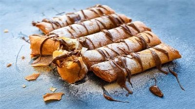 سناك صحي| طريقة تحضير سبرينج رول بالشوكولاتة والموز