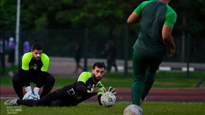 مران الزمالك..جلسه مع ثلاثى حراس المرمى 