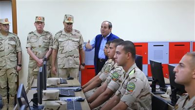جولة تفقدية لمبنى إقامة طلاب الاكاديمية العسكرية والمنشآت التعليمية بالعاصمة الإدارية (شاهد)