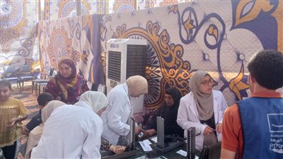 1670 حالة حصاد قافلة جامعة الزقازيق بقرية نبتيت