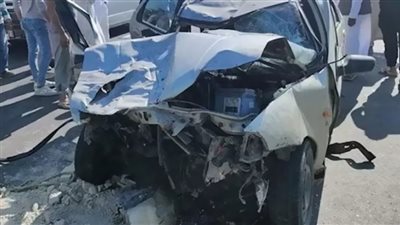 إصابة 9 أشخاص في تصادم سيارتين بالفيوم