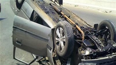 مصرع زوجين  وإصابة  طفليهما في انقلاب سيارة ملاكي بطريق سفاجا قنا 