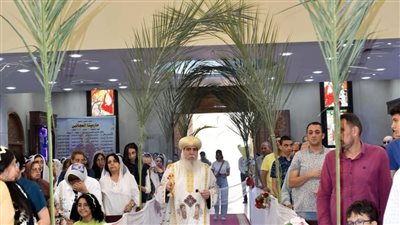 كنائس بني سويف تحتفل بأحد الشعانين