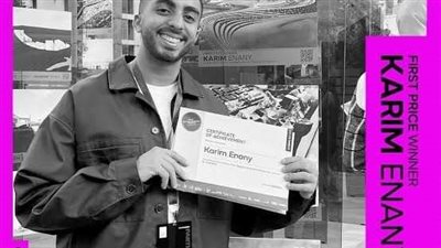  طالب بكلية الفنون الجميلة جامعة الإسكندرية يفوز بجائزة أفضل مشروع معمارى 