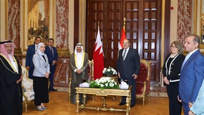 عبد الرازق يستقبل رئيس مجلس الشوري البحريي