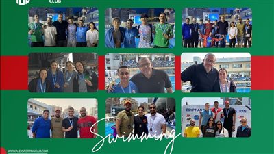 فوز سبورتنج بمراكز متقدمة بطولة كأس مصر للسباحة