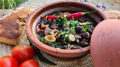 طاجن اللحم بالتين الطازج