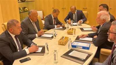 تفاصيل لقاء وزير الخارجية بالممثل الأعلى للشئون الخارجية للاتحاد الأوروبي