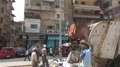 رفع 630 طن قمامة وأتربة بشوارع وميادين المنصورة