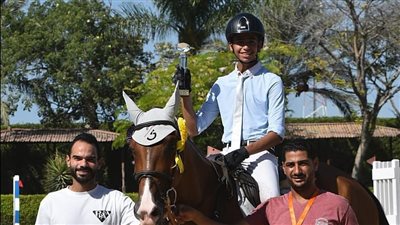 فرسان سموحة بمنصات تتويج الحلقة السابعة من بطولة الجمهورية للفروسية