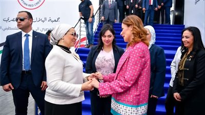 السيدة انتصار السيسي ترحب بحرم رئيس مجلس رئاسة البوسنة والهرسك