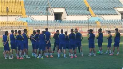 جلسة تحفيزية للاعبو الإسماعيلي استعدادا لموقعة الأهلي 