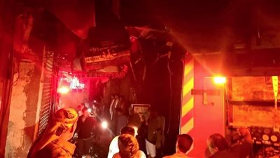 النيران تلتهم منزلين بقرية ننا في بني سويف