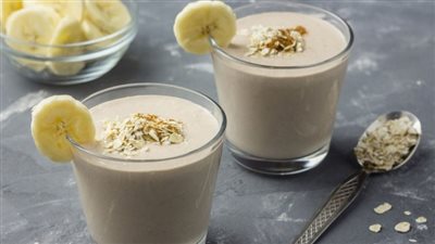 طريقة عمل سموذي الشوفان بالموز| مفيد للبشرة 