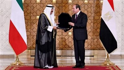 عاجل.. الرئيس السيسي يقلد أمير الكويت بقلادة النيل