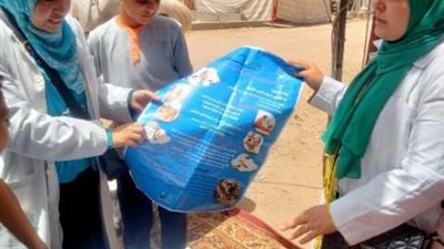 قافلة طبية علاجية بيطرية مجانية بقرية الحجازية 