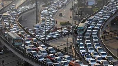 الحالة المرورية بكوبري أكتوبر