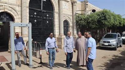 سكرتير مساعد بنى سويف يتفقد استعدادات استقبال عيد القيامة المجيد