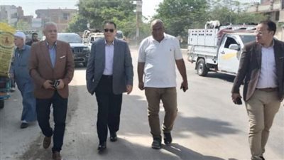 محافظ الشرقية يتفقد أعمال التطوير بطريق فاقوس - أبو شلبي