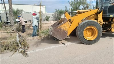 رفع 4000 طن قمامة بالمنطقة الصناعية بجمصة