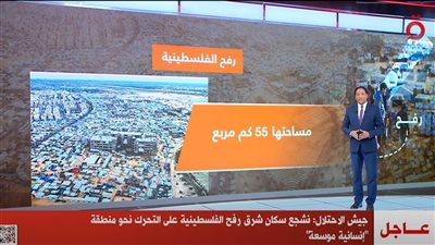 جيش الاحتلال: نشجع سكان شرق رفح الفلسطينية على التحرك نحو منطقة 
