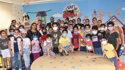 أطفال الكنائس يحتفلون مع محاربي  السرطان بشم النسيم في أورام الأقصر