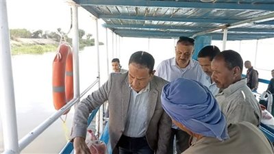 حملات تفتيشية على المعديات النيلية بالمنيا