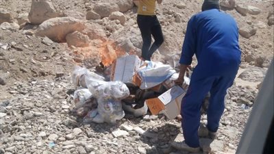 إعدام 100 كيلو مجمدات غير صالحة للاستهلاك الآدمى بسوهاج 