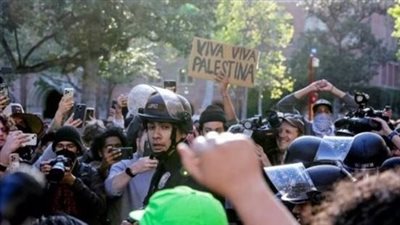 تجدد التظاهرات في جامعة أمريكية لنصرة غزة 