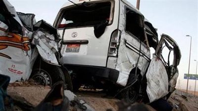 حادث بطريق إدفو أسوان ووقوع خمس مصابين