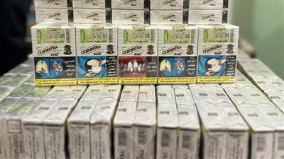ضبط 450 علبة سجائر دون فاتورة بإطسا في الفيوم 