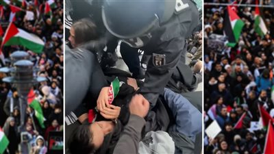  قمع تظاهرة مؤيدة للفلسطينيين في جامعة برلين الحرة