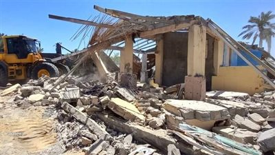 تنفيذ الموجة 22 ازالات ومواجهة التعديات علي أملاك الدولة بالعريش 