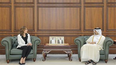 وزيرة الثقافة تلتقي نظيرها القطري لبحث سبل دعم التعاون المشترك