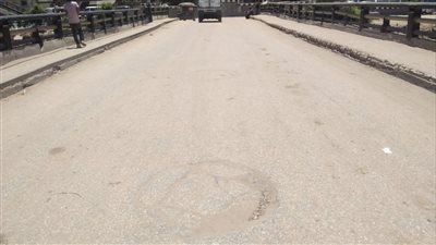 هبوط مفاجئ بكوبرى نوسا الغيط بالدقهلية   