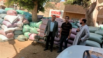 ضبط سيارة محملة بـ 9 أطنان قمح بدون ترخيص في المنيا