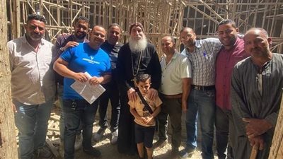  الأنبا غبريال يشهد تطورات البناء في كاتدرائية السمائيين ببني سويف.. شاهد